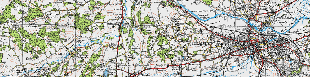 Old map of Little Heath in 1919