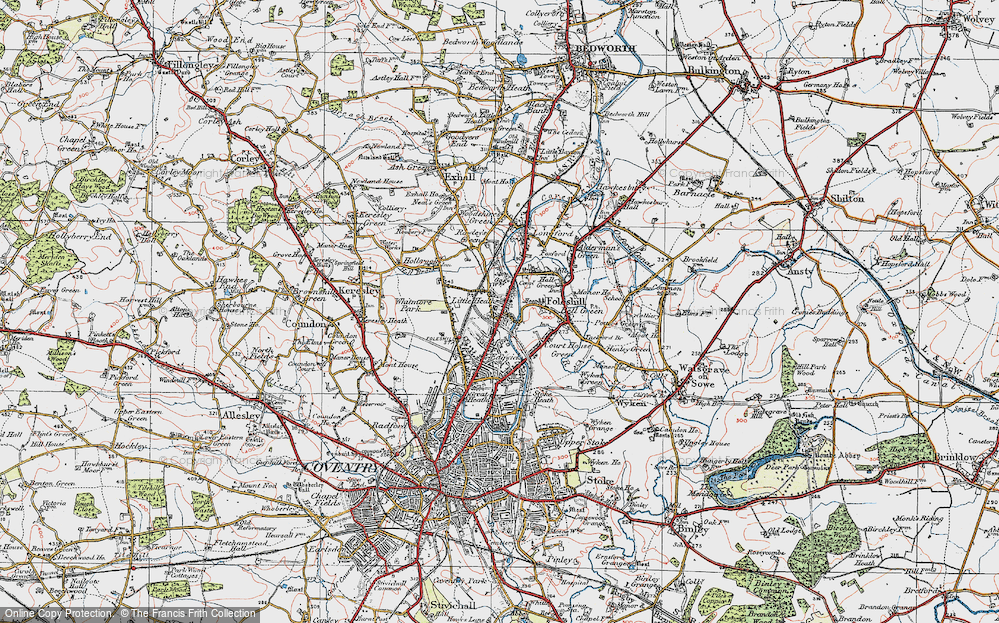 Old Map of Little Heath, 1920 in 1920