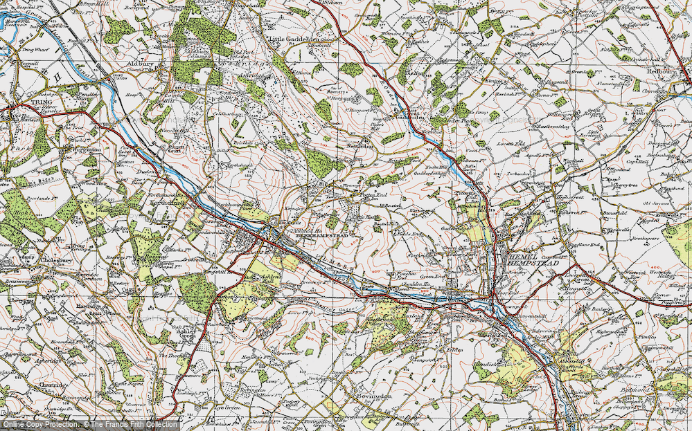 Old Map of Little Heath, 1920 in 1920