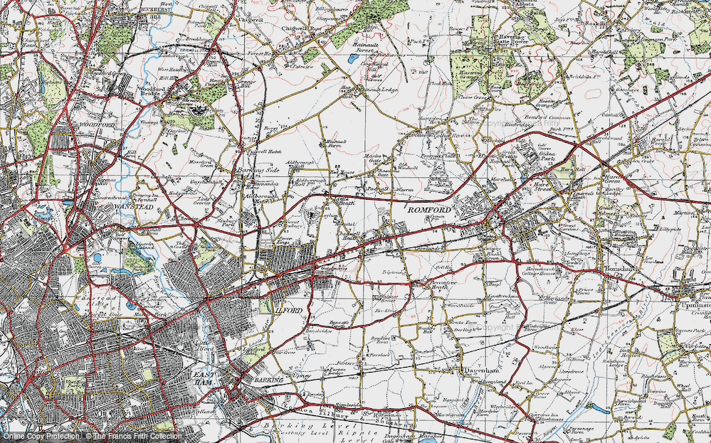 Old Map of Little Heath, 1920 in 1920