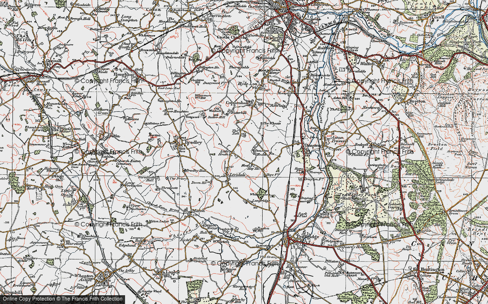 Old Map of Little Heath, 1921 in 1921