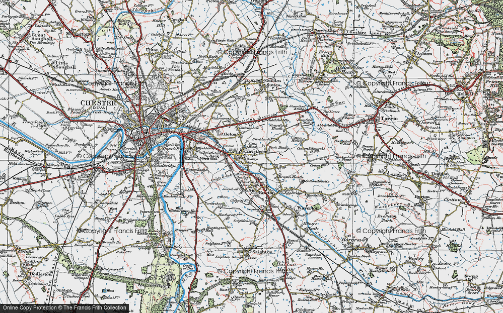 Old Map of Little Heath, 1924 in 1924