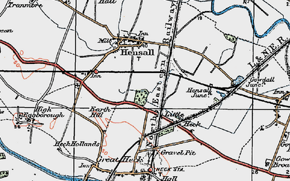 Old map of Little Heck in 1924