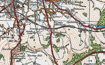Old map of Wistley Hill in 1919