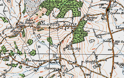 Old map of Little Hill in 1919