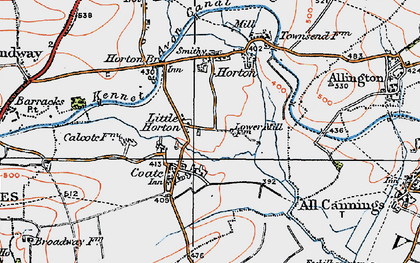Old map of Little Horton in 1919