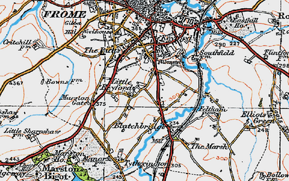 Old map of Little Keyford in 1919