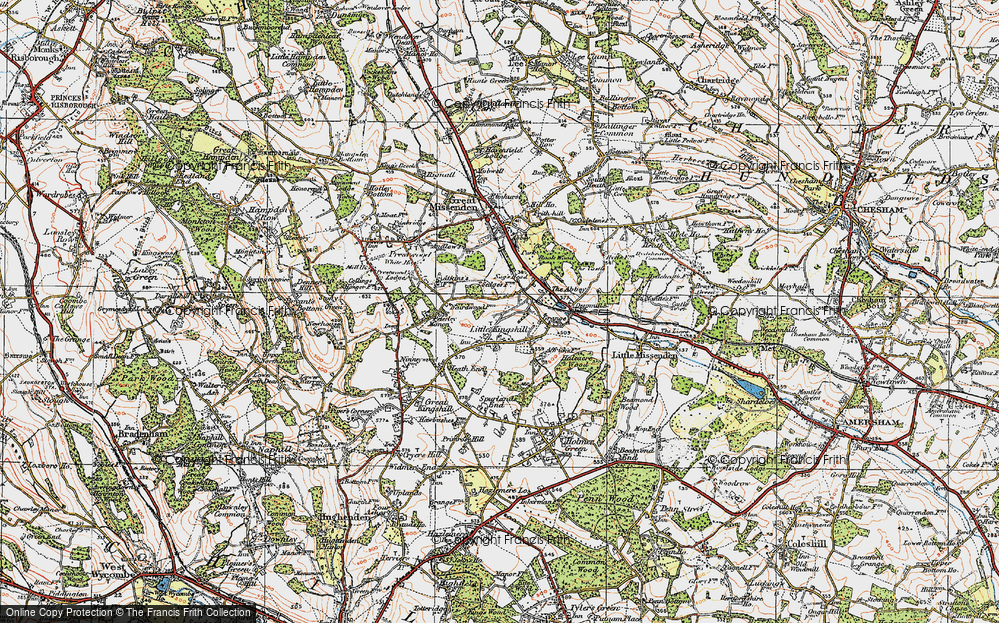 Old Map of Little Kingshill, 1919 in 1919