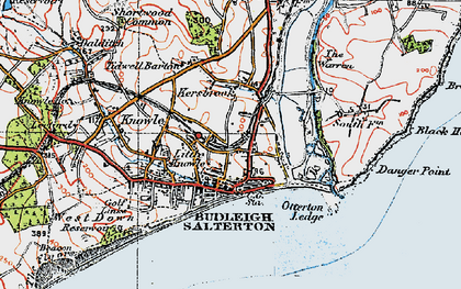 Old map of Little Knowle in 1919