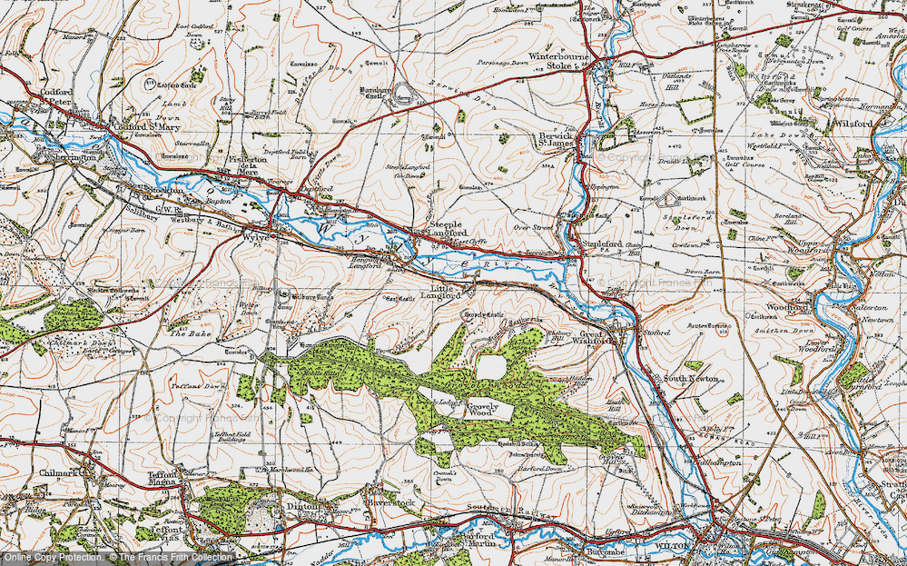 Old Map of Little Langford, 1919 in 1919