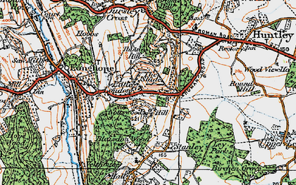 Old map of Blaisdon Wood in 1919