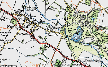 Old map of Little London in 1921