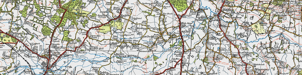Old map of Little Mill in 1920