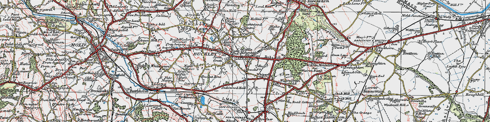Old map of Little Mountain in 1924