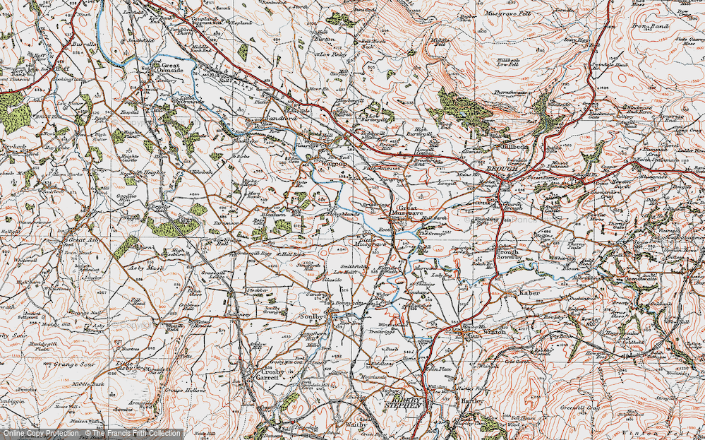 Old Map of Little Musgrave, 1925 in 1925