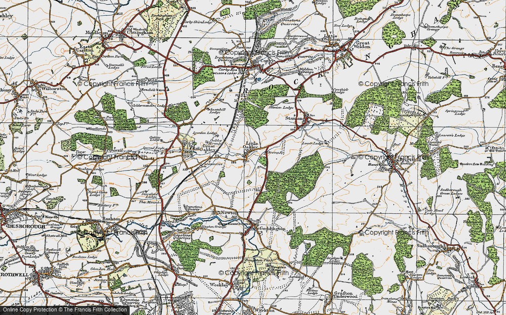 Old Map of Little Oakley, 1920 in 1920