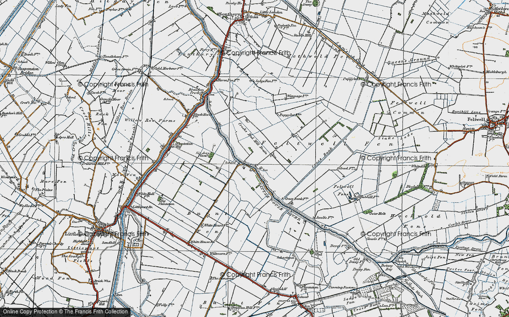 Old Map of Little Ouse, 1920 in 1920