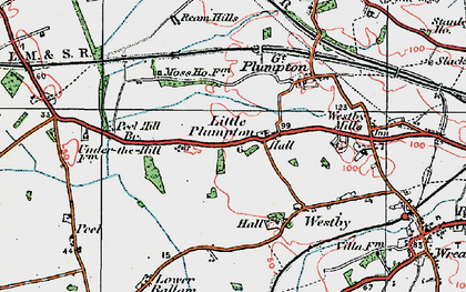 Old map of Little Plumpton in 1924