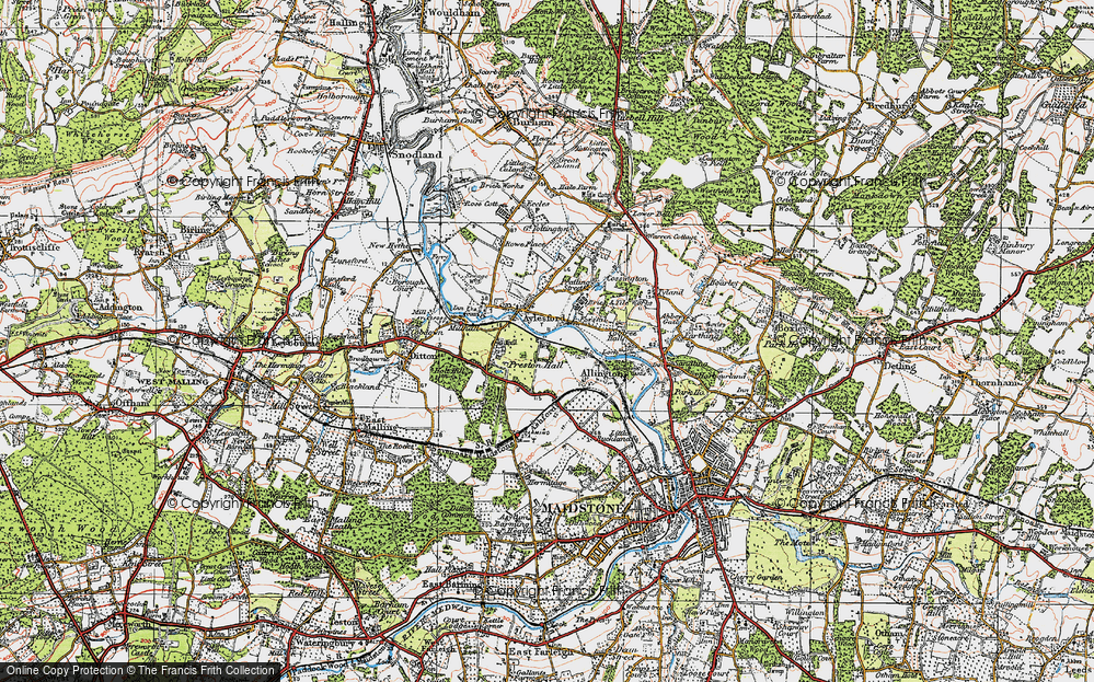 Old Map of Little Preston, 1921 in 1921