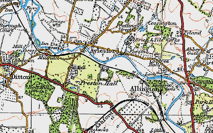Old map of Little Preston in 1921