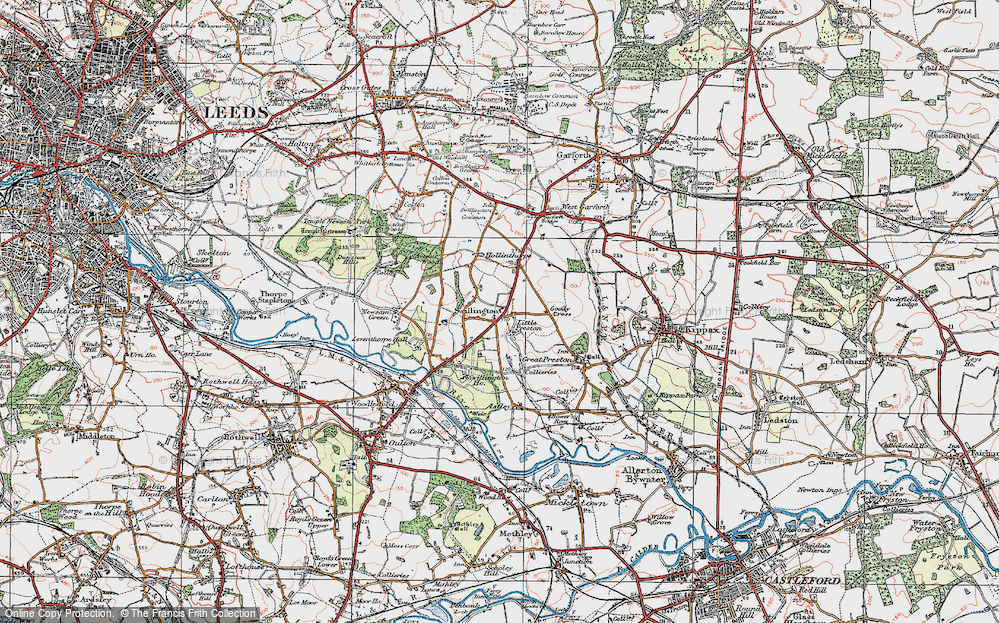Old Map of Little Preston, 1925 in 1925