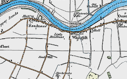 Old map of Little Reedness in 1924
