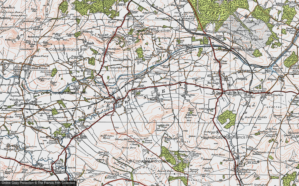 Old Map of Little Salisbury, 1919 in 1919