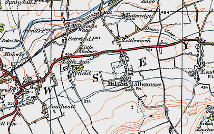Old map of Little Salisbury in 1919
