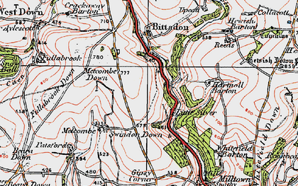 Old map of Little Silver in 1919