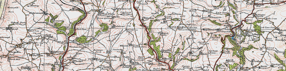 Old map of Little Silver in 1919