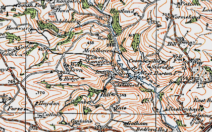 Old map of Wormsland in 1919