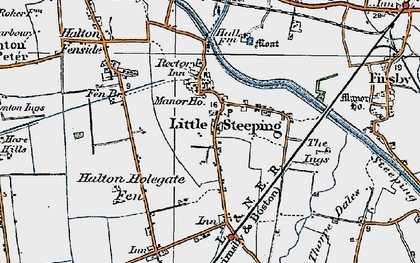 Old map of Little Steeping in 1923