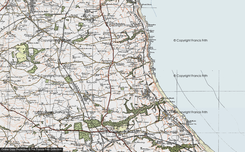 Old Map of Little Thorpe, 1925 in 1925