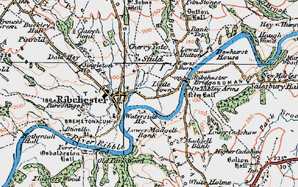 Old map of Bank Top in 1924