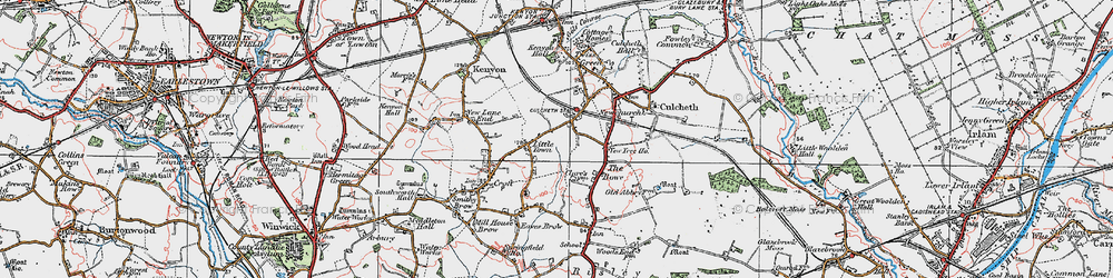 Old map of Little Town in 1924