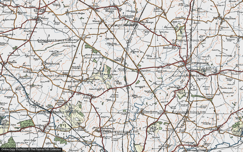 Old Map of Little Walton, 1920 in 1920