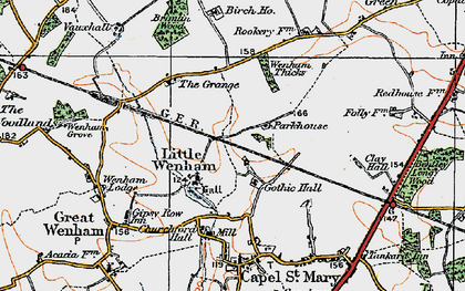 Old map of Brimlin Wood in 1921