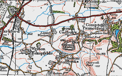 Old map of Little Weston in 1919