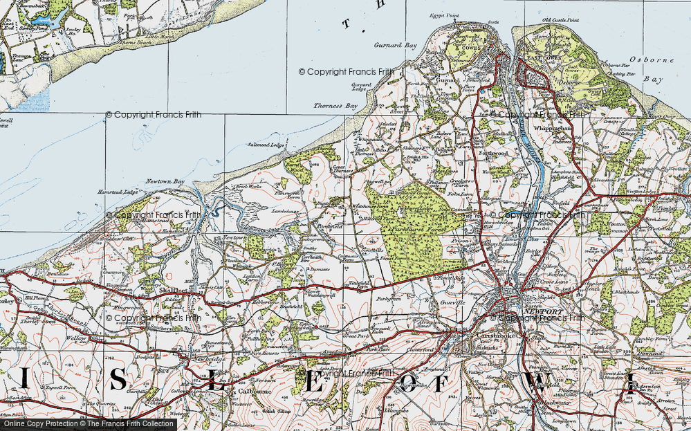 Old Map of Little Whitehouse, 1919 in 1919