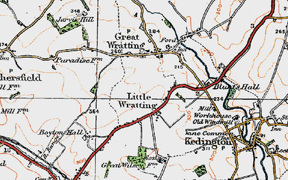 Old map of Broadlands Hall in 1920
