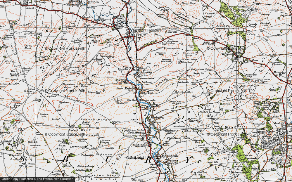 Old Map of Littlecott, 1919 in 1919