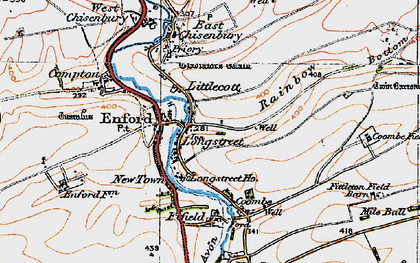 Old map of Littlecott in 1919