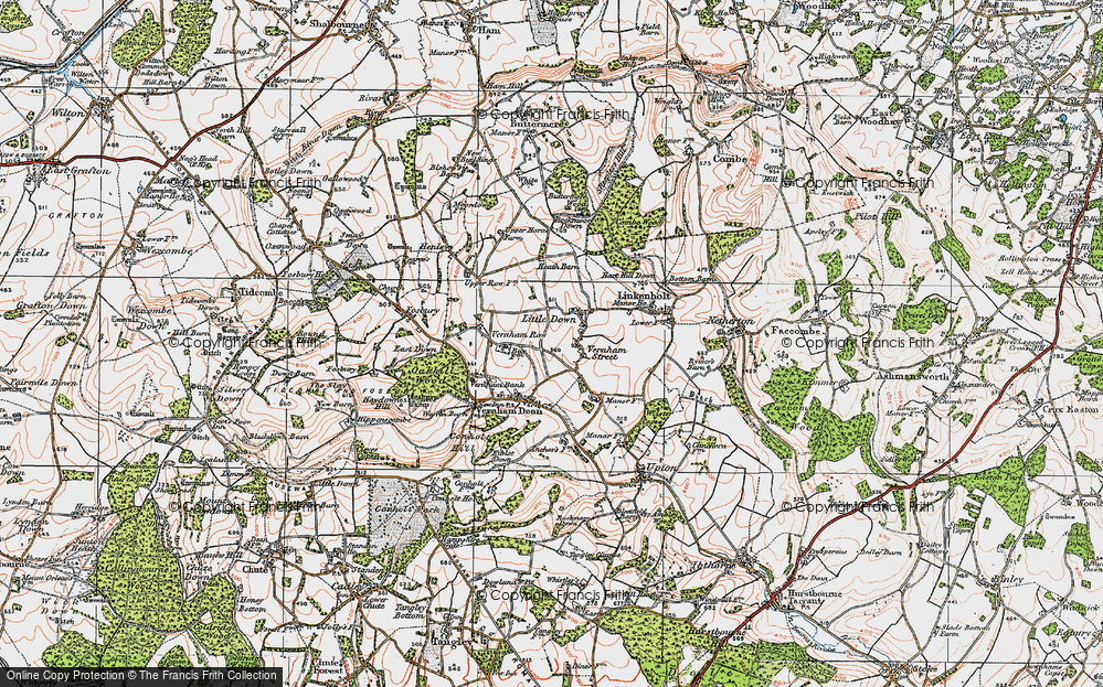 Old Map of Littledown, 1919 in 1919