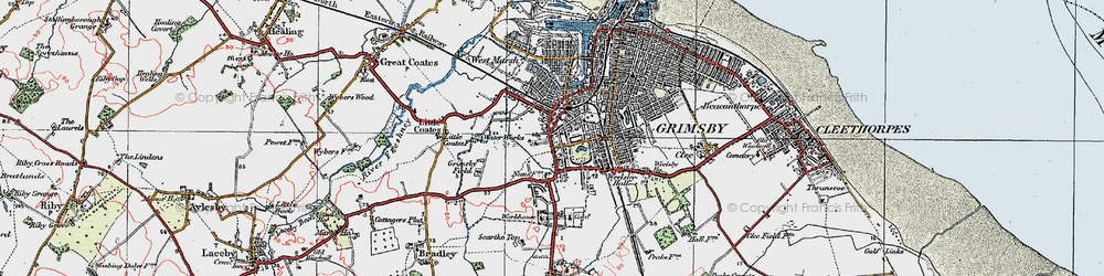 Old map of Littlefield in 1923