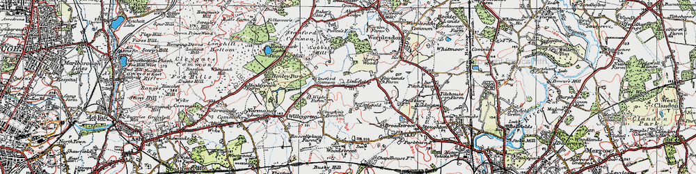 Old map of Whipley Manor in 1920