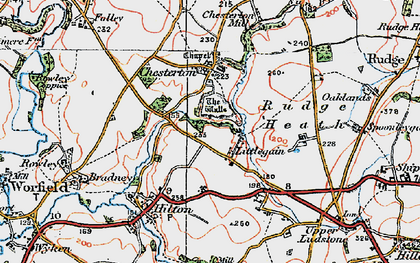 Old map of Littlegain in 1921