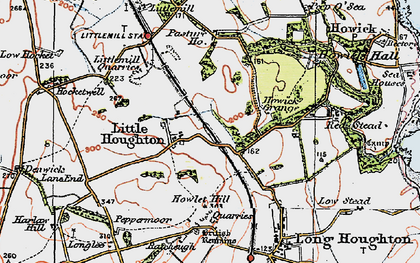 Old map of Littlehoughton in 1926