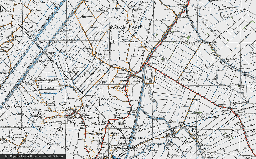 Old Map of Littleport, 1920 in 1920