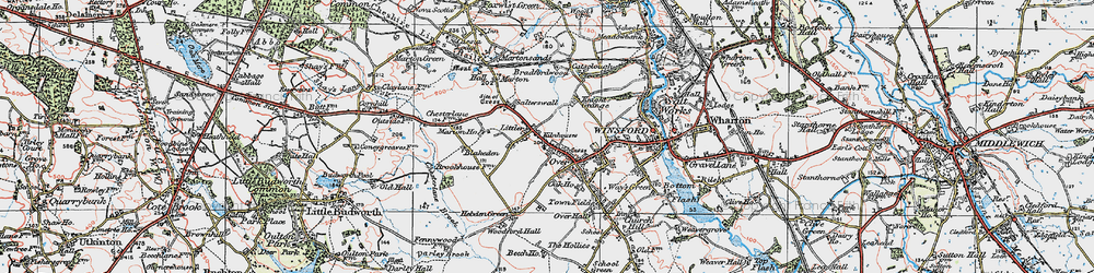Old map of Littler in 1923