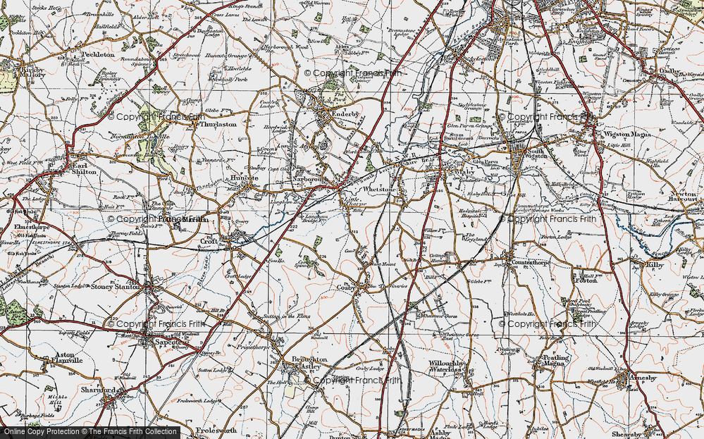 Old Map of Littlethorpe, 1921 in 1921